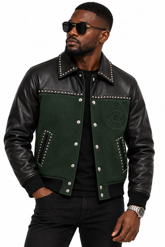 Men black green kith - black, leather